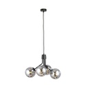 Lampe suspendue Nova 4 noire/graffit