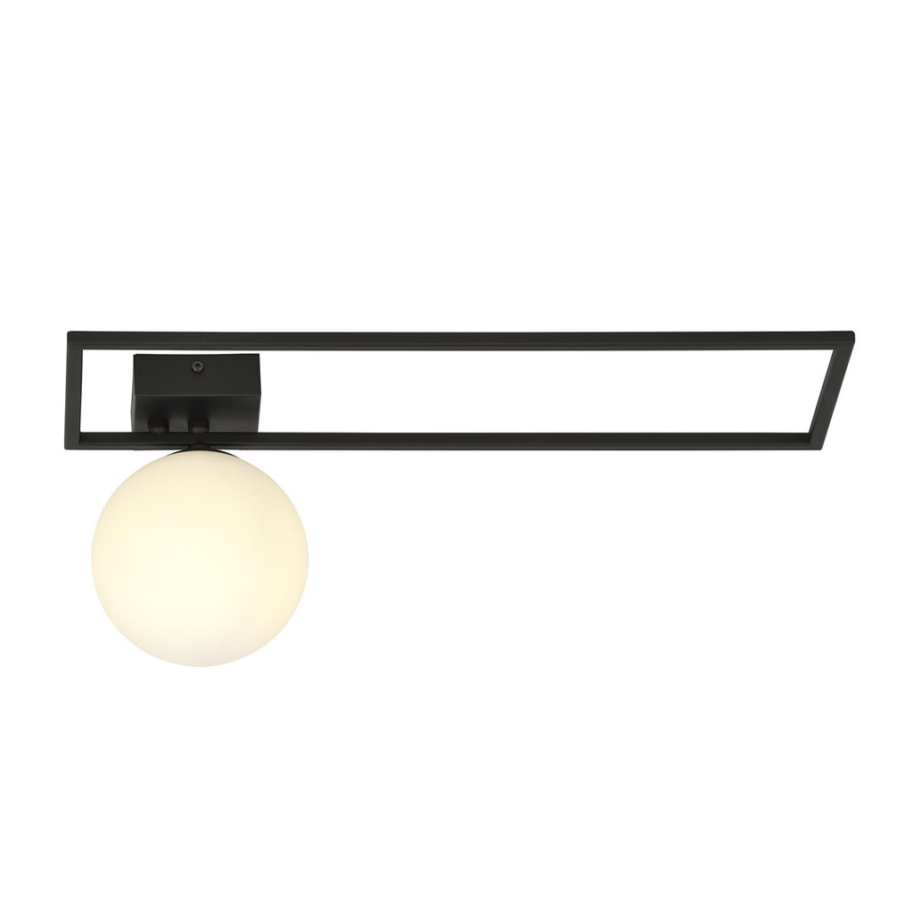 Imago 1B Black/Opal ceiling lamp