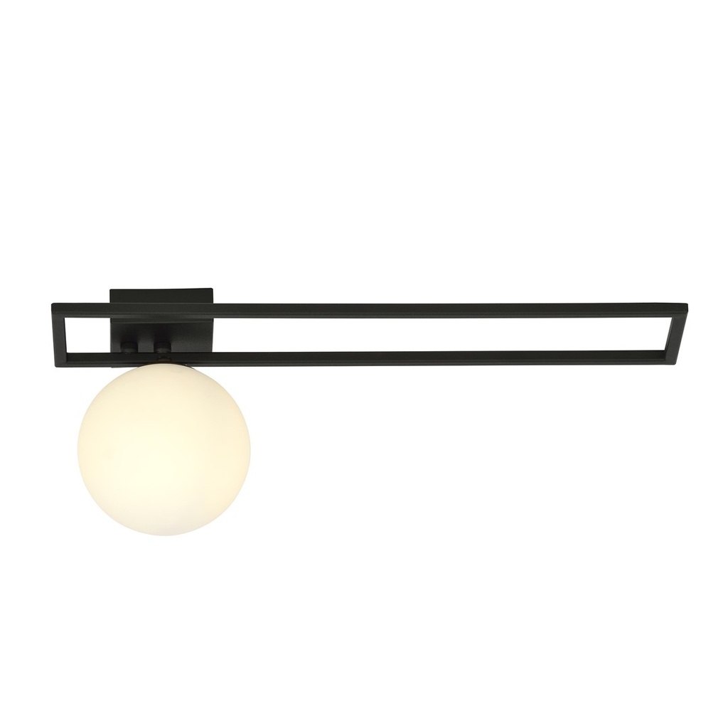 Imago 1C Black/Opal ceiling lamp