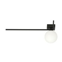 Imago 1F Black/Opal ceiling lamp