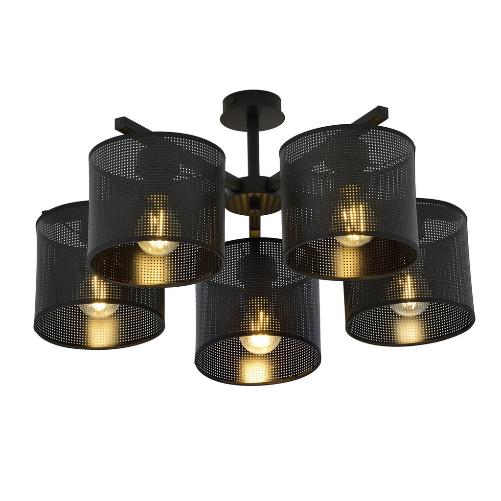 Jordan 5 Schwarze Deckenlampe