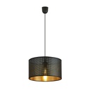Lampe suspendue Aston 1 noire/dorée