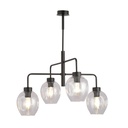 Lukka 4 Black/Transparent pendant lamp