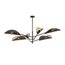 Vene 6 Black/Gold ceiling lamp