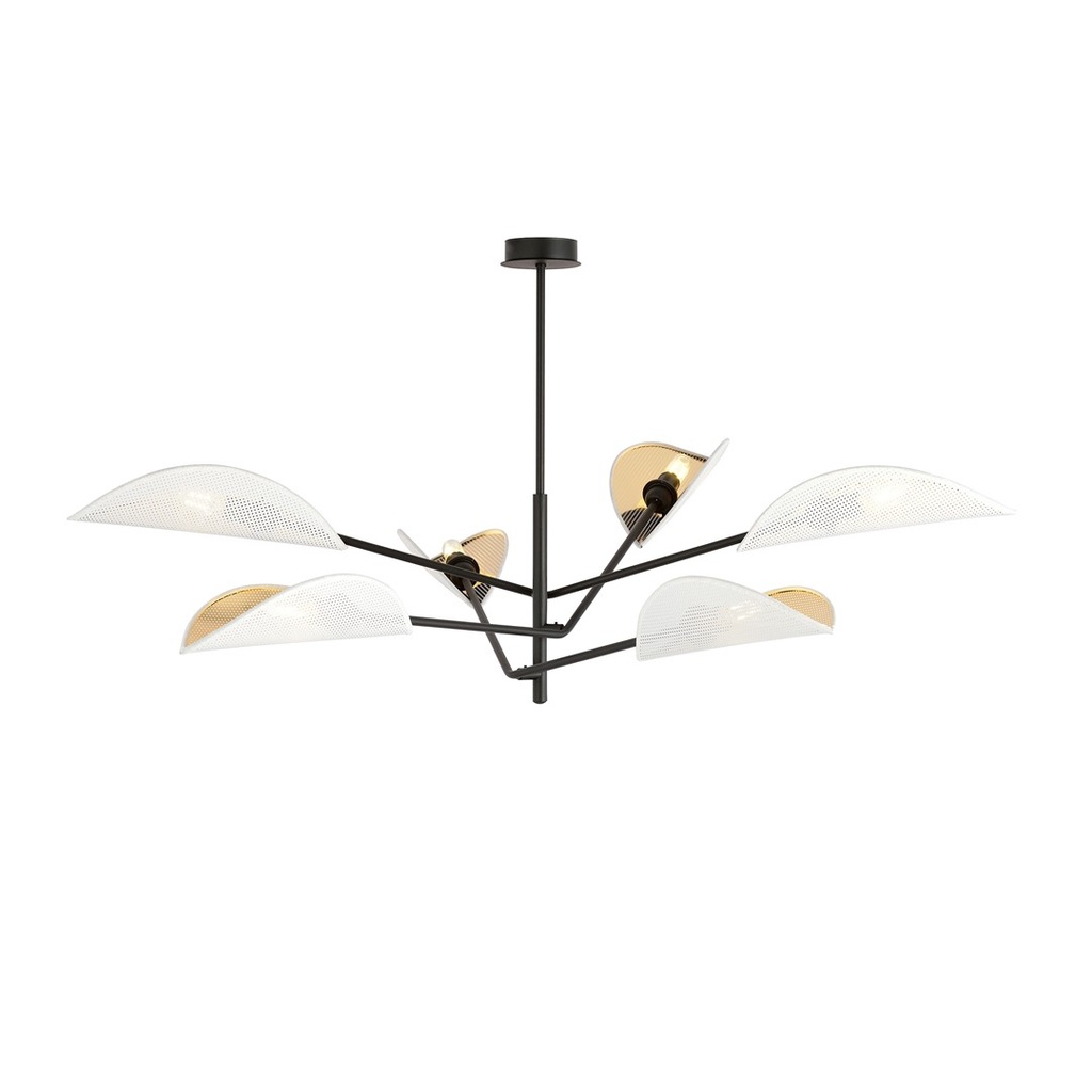 [1159/6] Vene 6 White/Gold ceiling lamp