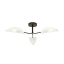 Gomez 3 White/Gold ceiling lamp