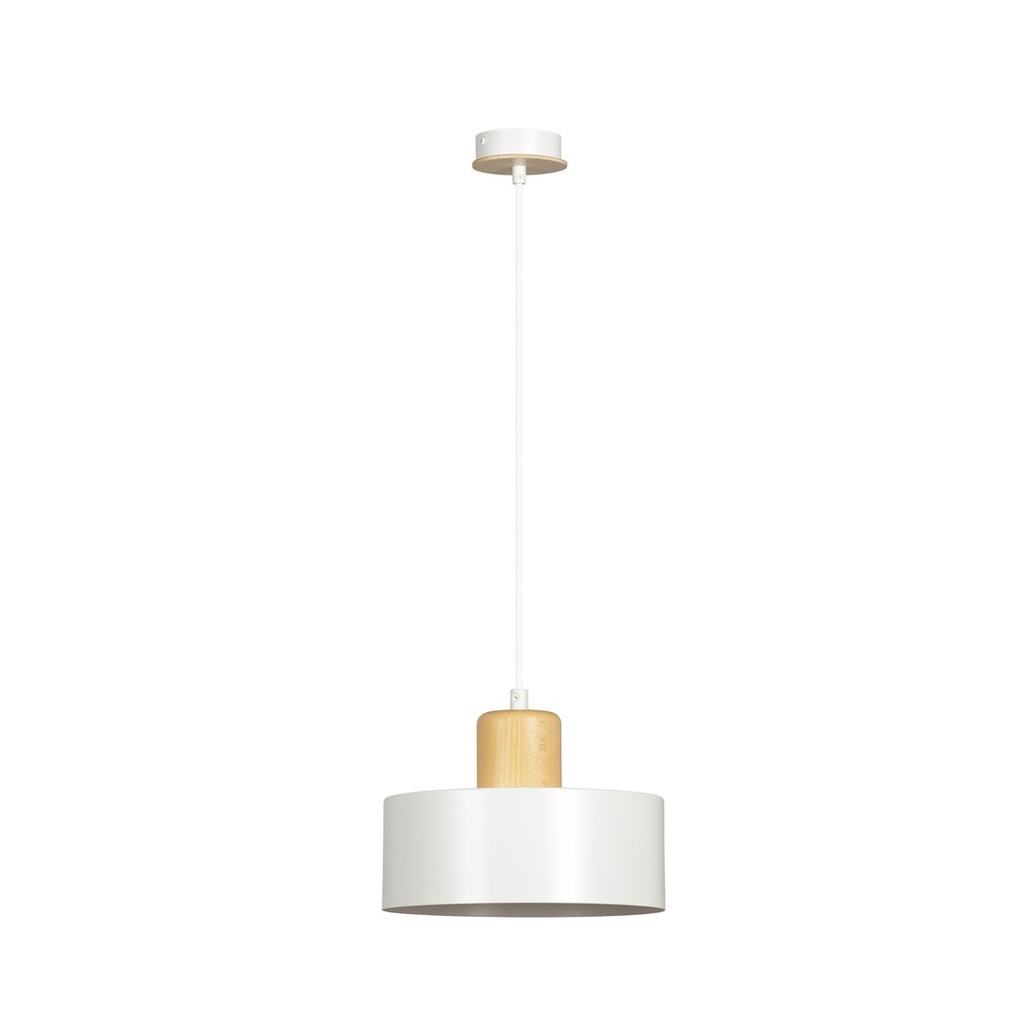 Lampe suspendue Torin 1 blanche