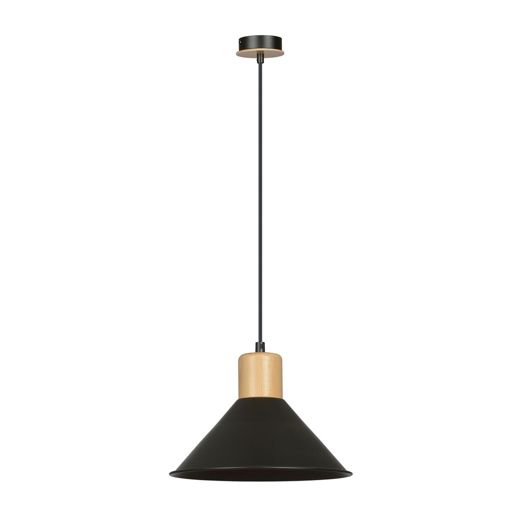 [1044/1] Rowen 1 Black pendant lamp