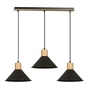 Rowen 3 Black pendant lamp