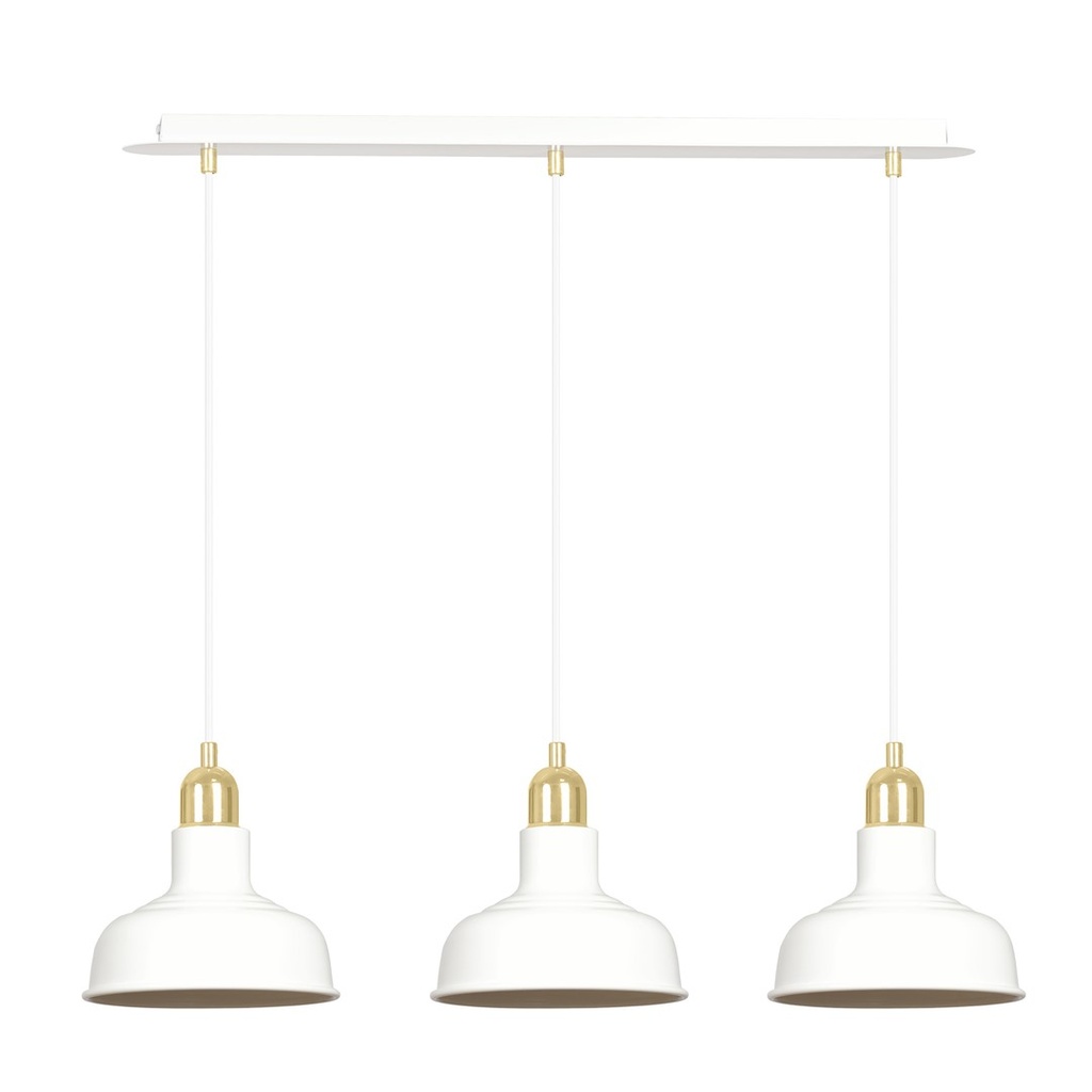 [1043/3] Lampe suspendue blanche Ibor 3