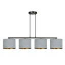 Lampe suspendue Hilde 4 Bl grise