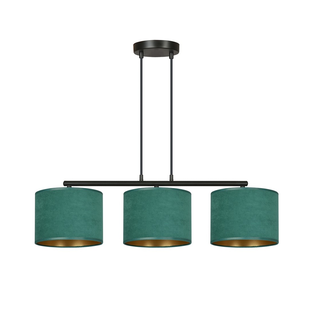 [1051/3] Lampe suspendue Hilde 3 Bl verte