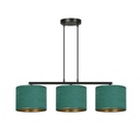 Lampe suspendue Hilde 3 Bl verte