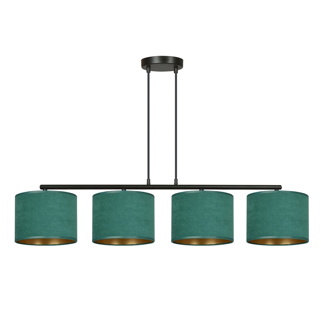 [1051/4] Lampe suspendue Hilde 4 Bl verte