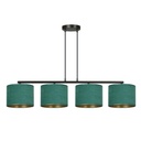 Lampe suspendue Hilde 4 Bl verte