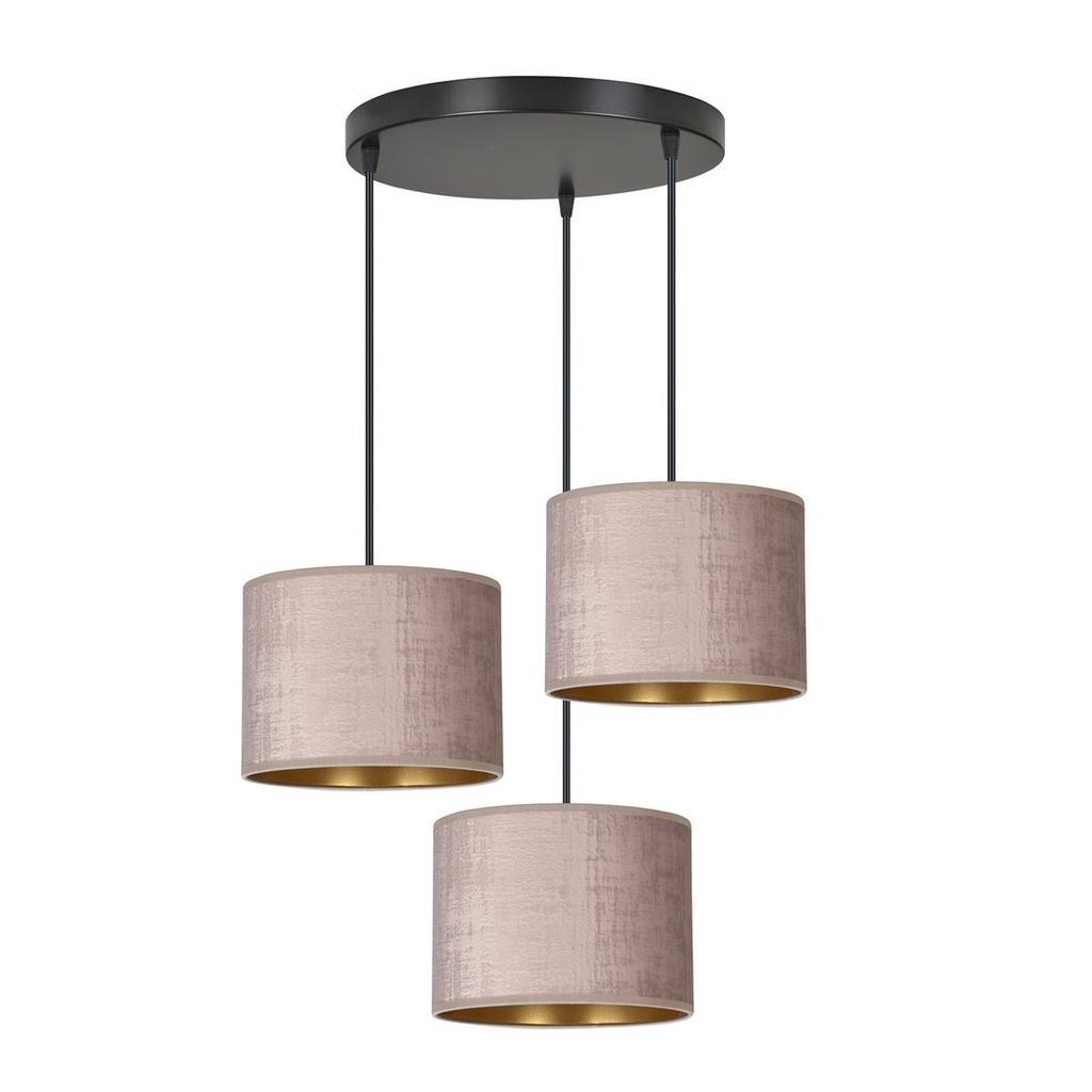 Lampe suspendue Hilde 3 Bl Premium Rose