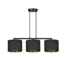 Lampe suspendue noire Hilde 3 Bl