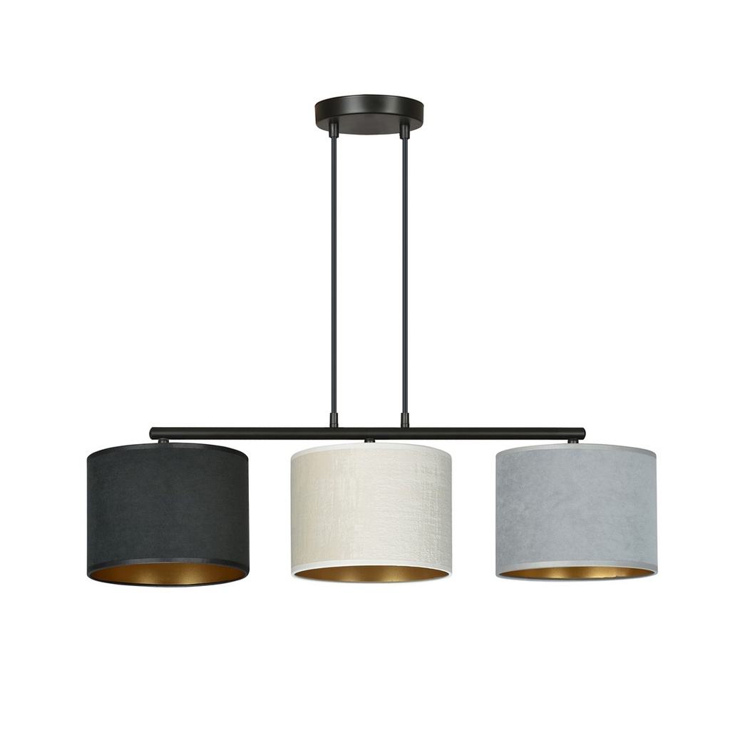 [1055/3] Lampe à suspension Hilde 3 Bl Mix