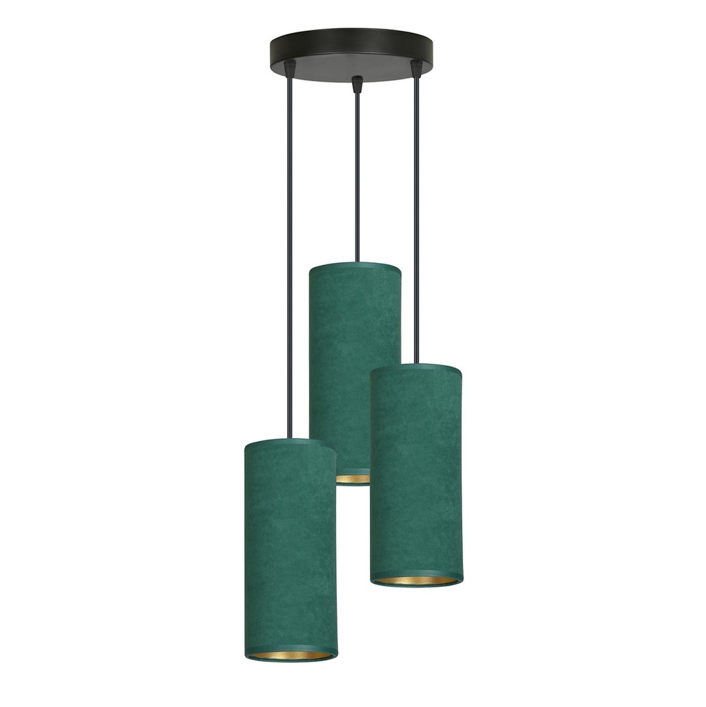 Lampe à suspension verte Bente 3 Bl Premium