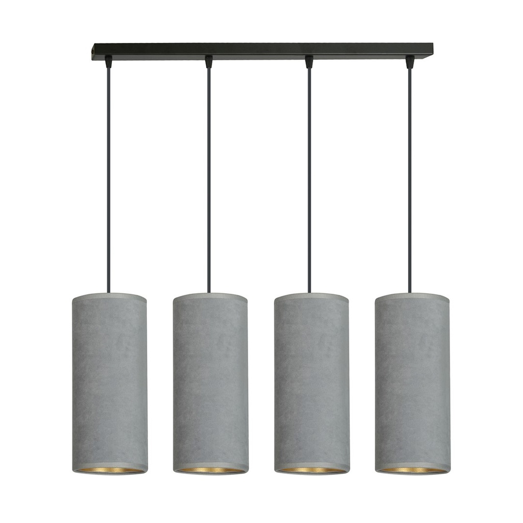 [1060/4] Lampe suspendue Bente 4 Bl grise