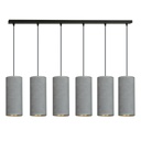 Lampe suspendue Bente 6 Bl grise