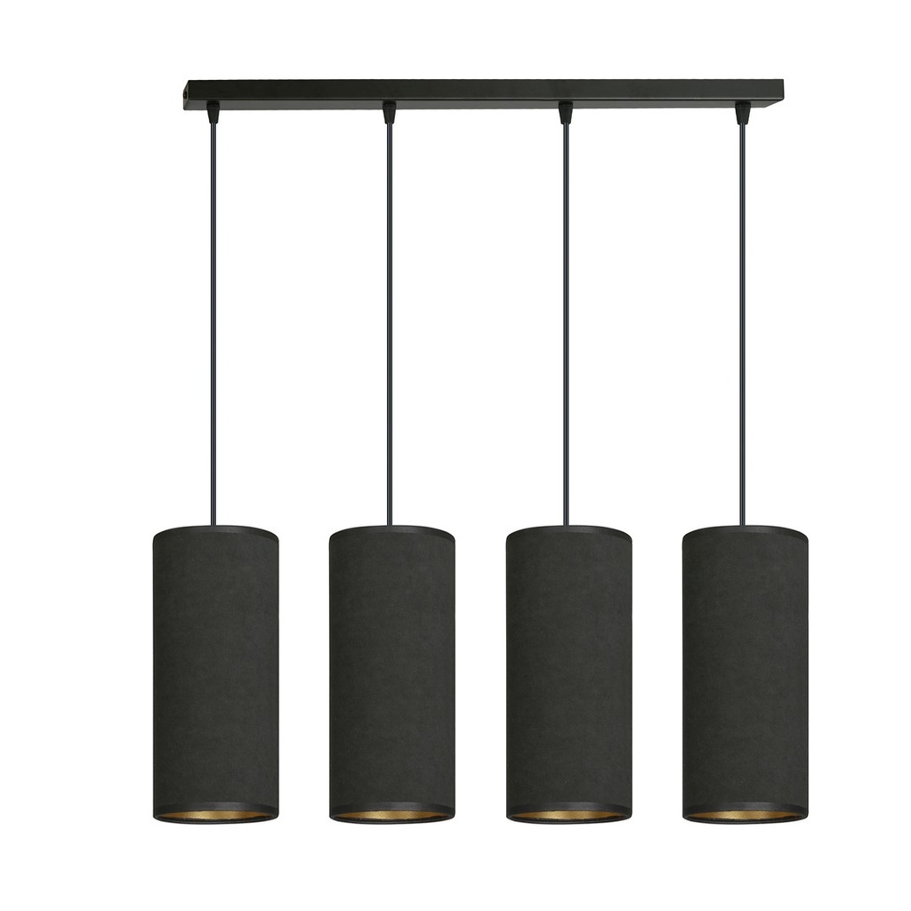 [1067/4] Bente 4 Bl Black pendant lamp