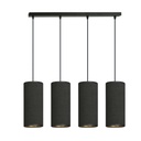 Lampe suspendue noire Bente 4 Bl