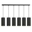 Bente 6 Bl Schwarze Pendelleuchte
