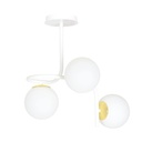 Ragnar 3 White Gold ceiling lamp