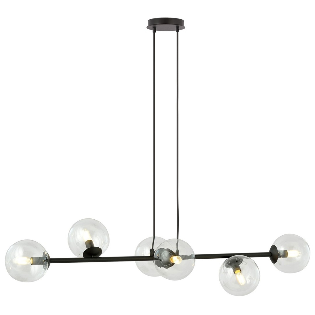 Rossi 6 Bl Transparent Pendelleuchte
