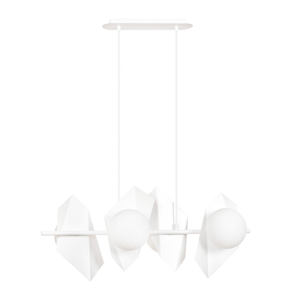 [637/4] Lampe suspendue Drifton 4 blanche