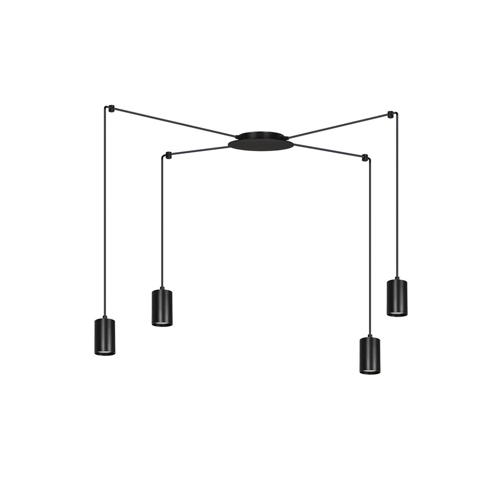 [524/4] Traker 4 Bl/Black pendant lamp
