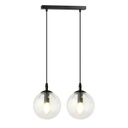 Lampe suspendue transparente Cosmo 2 Bl