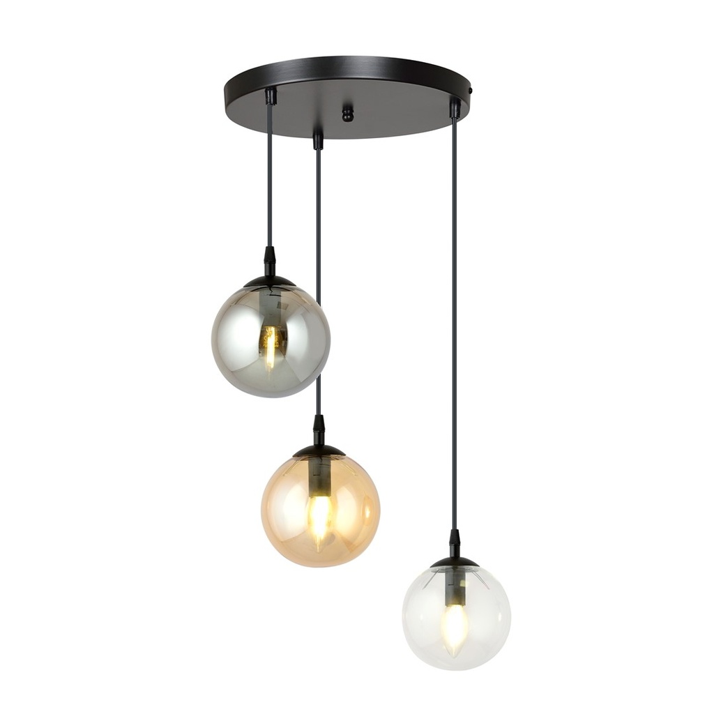 [714/3PREM] Lampe suspendue Cosmo 3 Bl Premium Mix