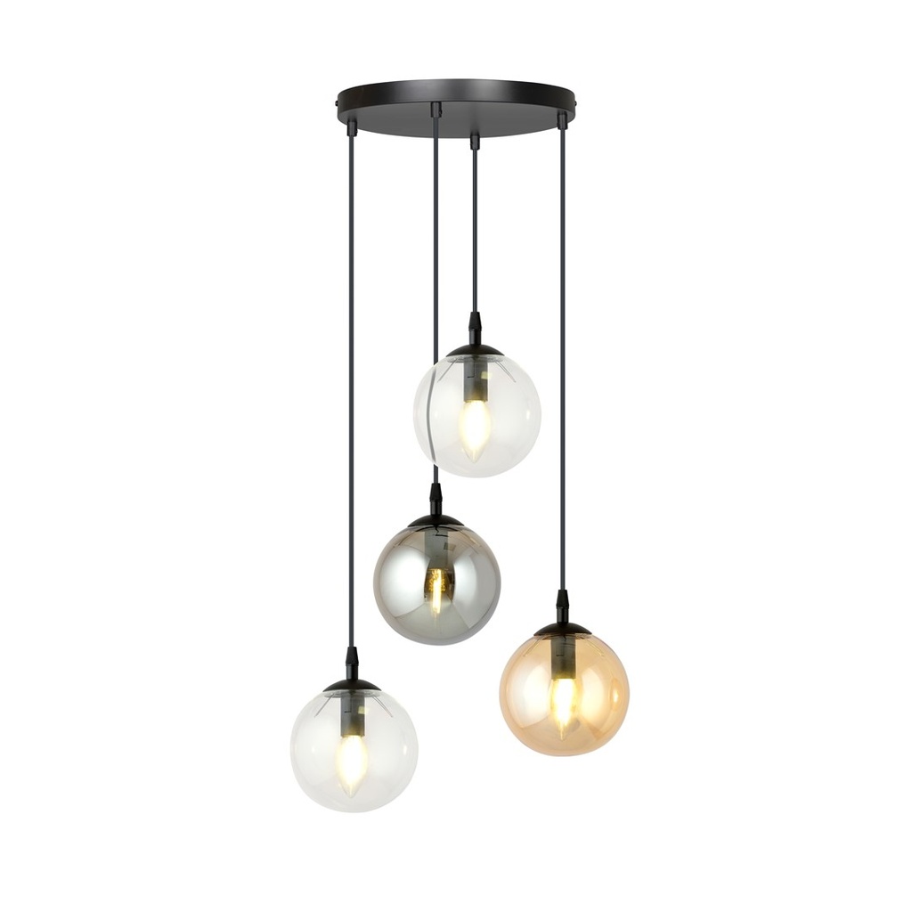 [714/4PREM] Lampe suspendue Cosmo 4 Bl Premium Mix