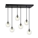 Lampe suspendue transparente Cosmo 6 Bl