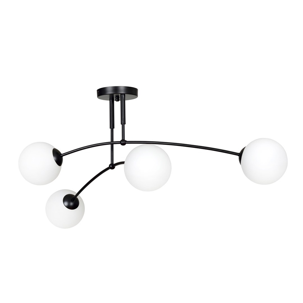 [670/4] Pregos 4 Black ceiling lamp