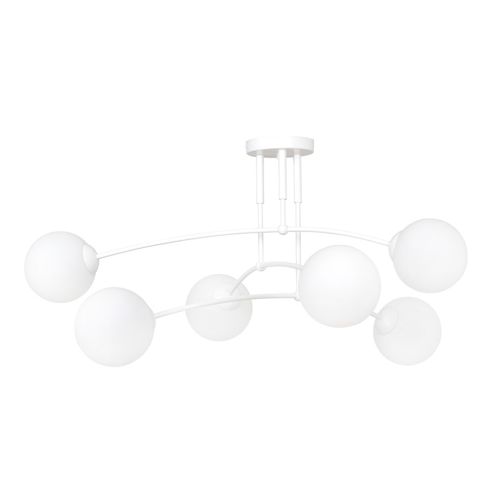 Pregos 6 White ceiling lamp