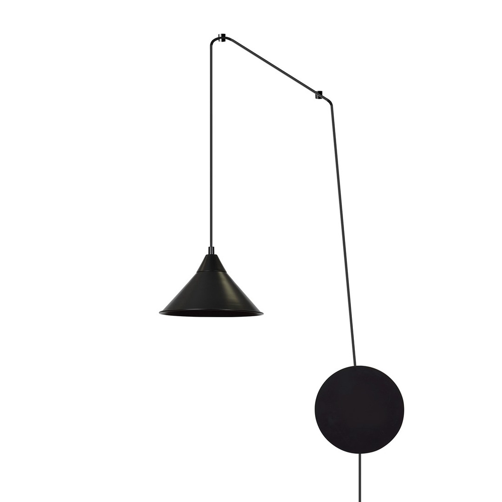 [160/1] Abramo 1 Black pendant lamp