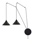 Lampe suspendue noire Abramo 2