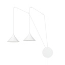 Abramo 2 White pendant lamp