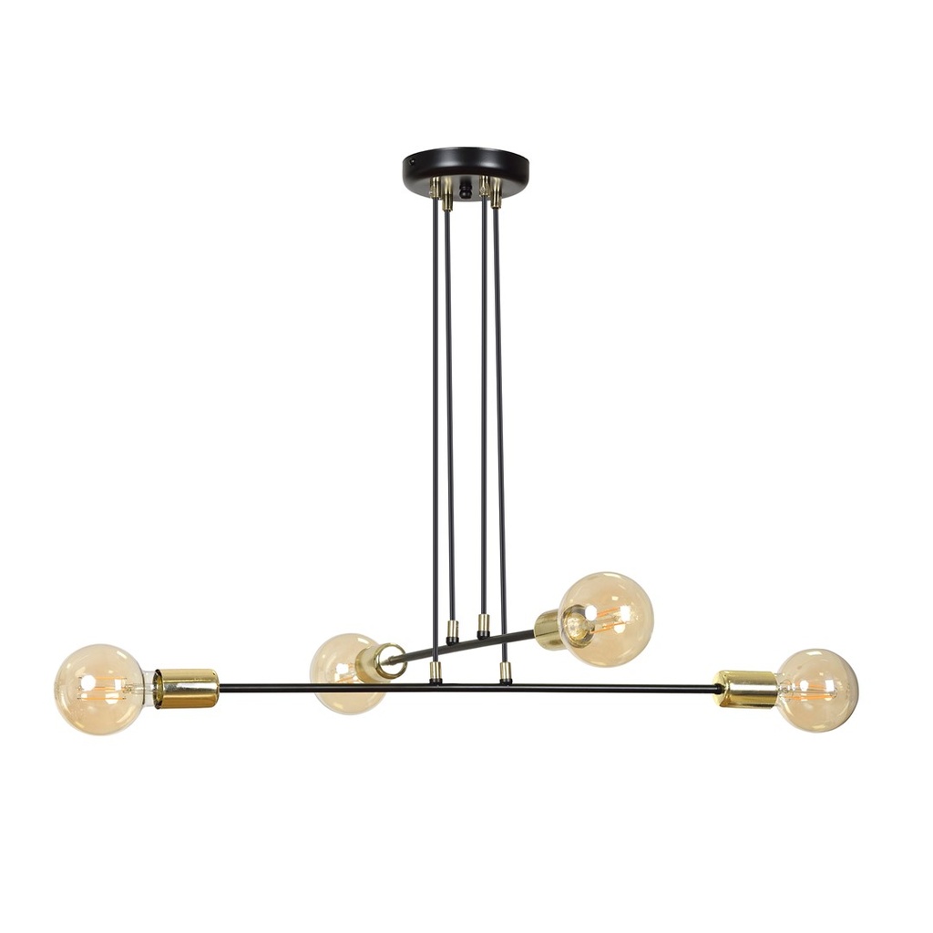 [785/4] Vesio 4 Black pendant lamp