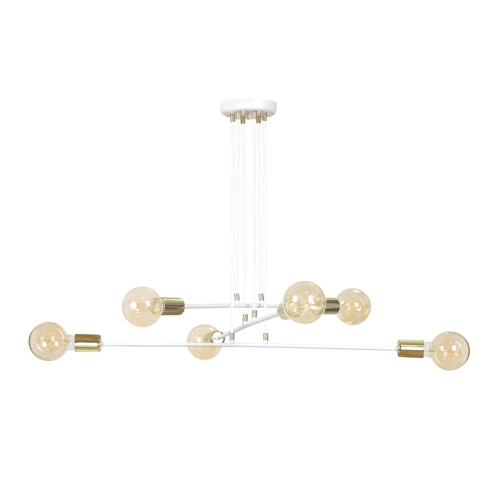 [786/6] Vesio 6 White pendant lamp