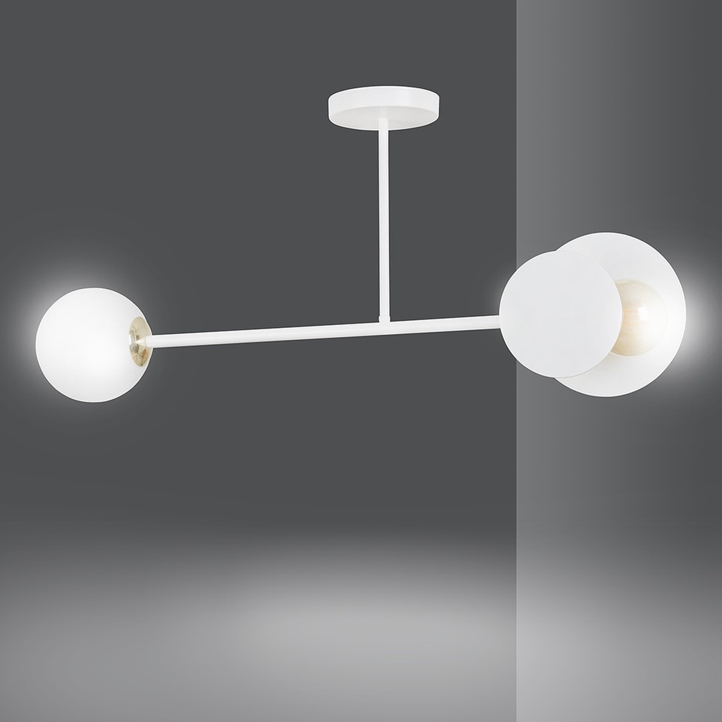 Minerva 2 White ceiling lamp