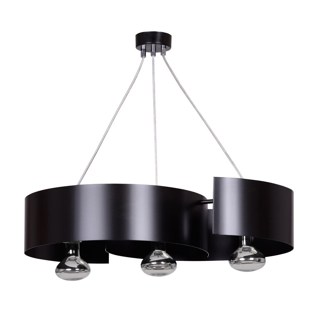 [284/3] Vixon 3 Schwarze Pendelleuchte
