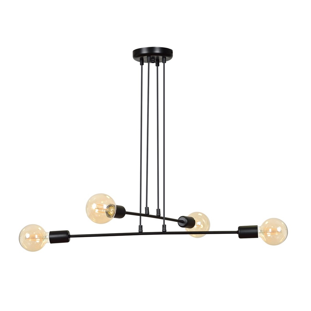 Lampe suspendue Multipo 4 noire