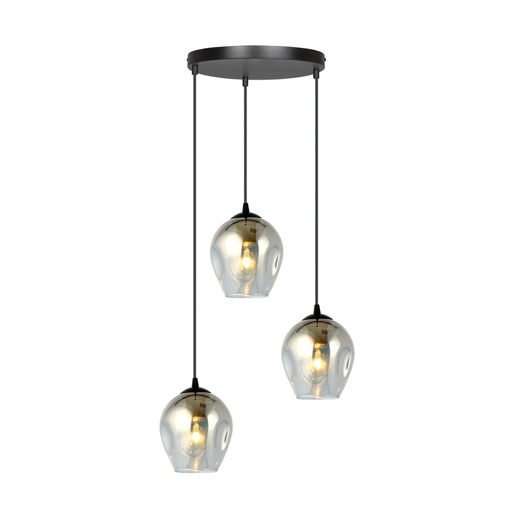 [680/3PREM] Lampe suspendue Istar 3 Bl Premium Grafit