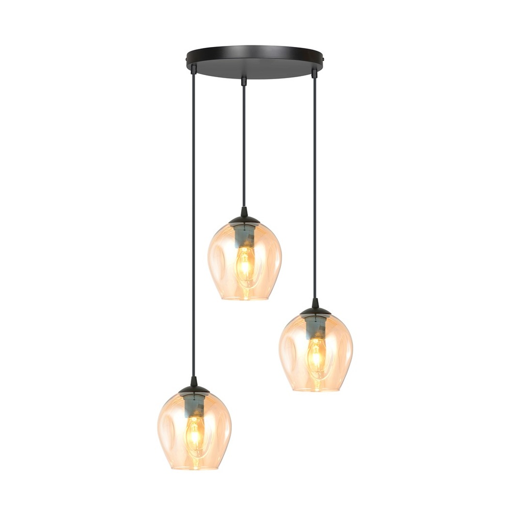 [681/3PREM] Lampe à suspension Istar 3 Bl Premium Miodowy