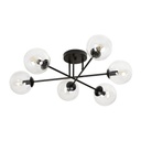 Plafonnier transparent Brendi 6B Bl