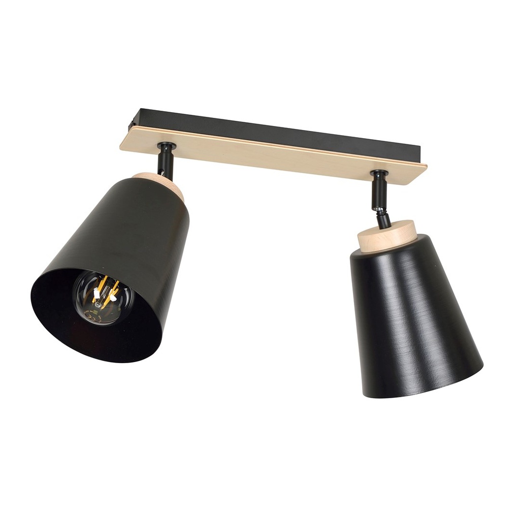 [725/2] Atlas 2 Black ceiling lamp